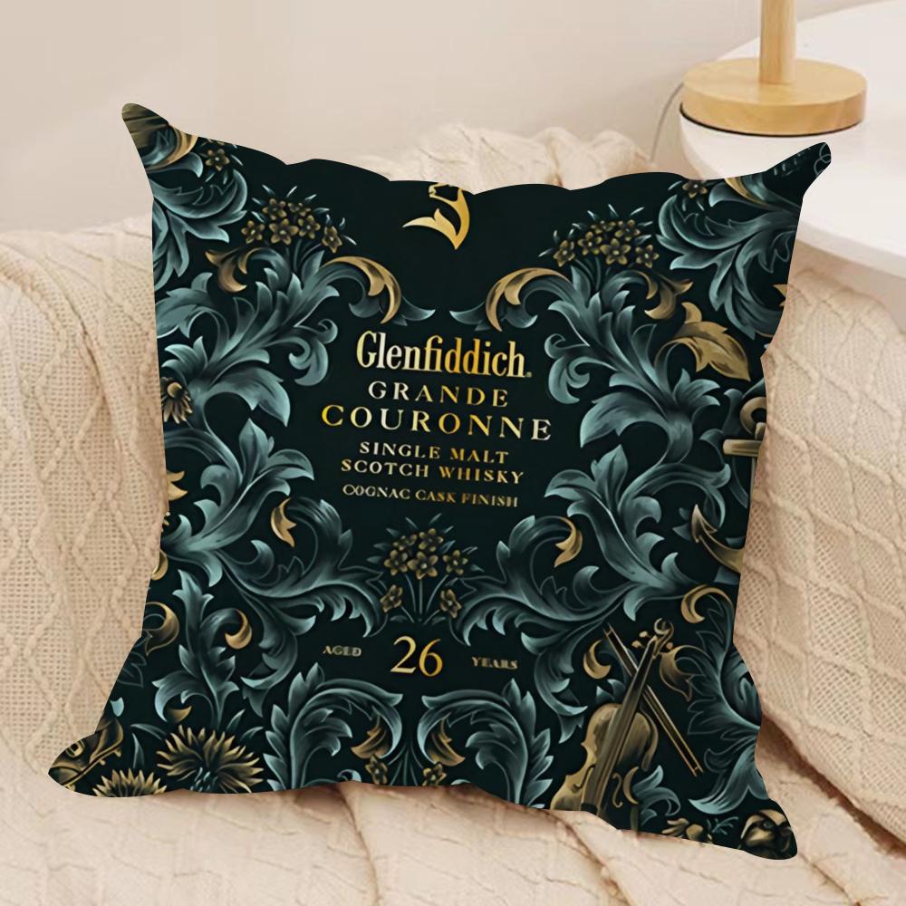 The G-GlenfiddichS Cushion Cover Soft Plush Double-Sided Printed Sofa Pillow Cushion Cover | Cozy All-Season Durable Decor Gift