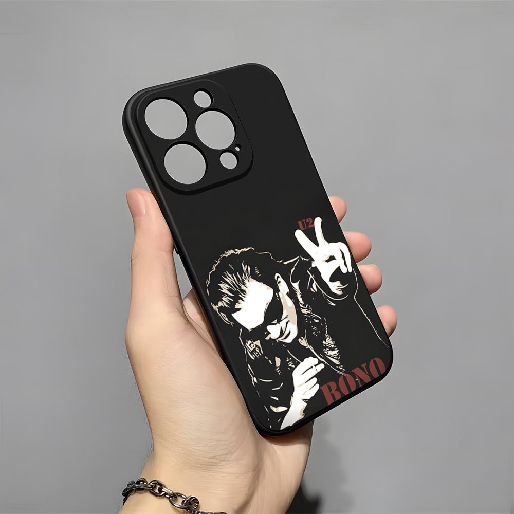 U2 Band Phone Case For IPhone 17 Pro Max 16 15 14 Pro Max 13 11 X Xs Xr 8 7Plus Silicone Cover