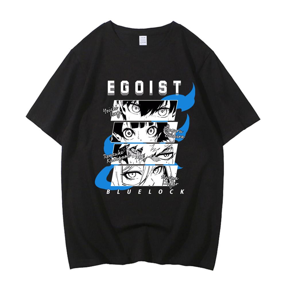 BLUE LOCK Yoichi Isagi Manga Shirt Retro Hip Hop Unisex T-Shirt Streetwear Graphic T Shirt Cotton High Quality Short Sleeve Tops