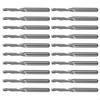   Professional Single Flute Carbides End Mills 38mm Length 2mm/2.5mm Cutting Diameter Routers Bit for Routers 20pcs