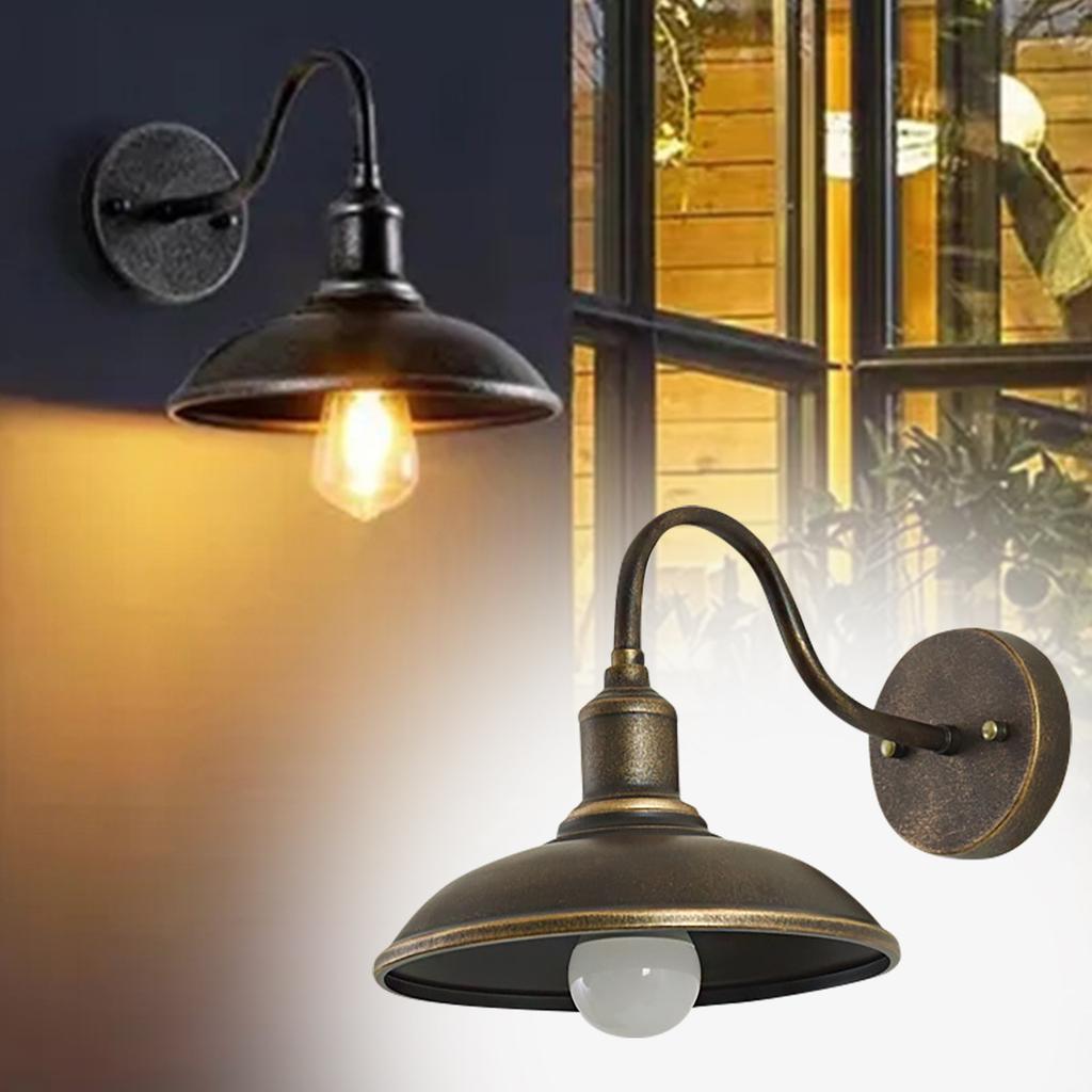 Outdoor Waterproof Wall Light Vintage Iron Art Wall Lamp with Adjustable Arm for Porch Garden Patio Corridor Lighting