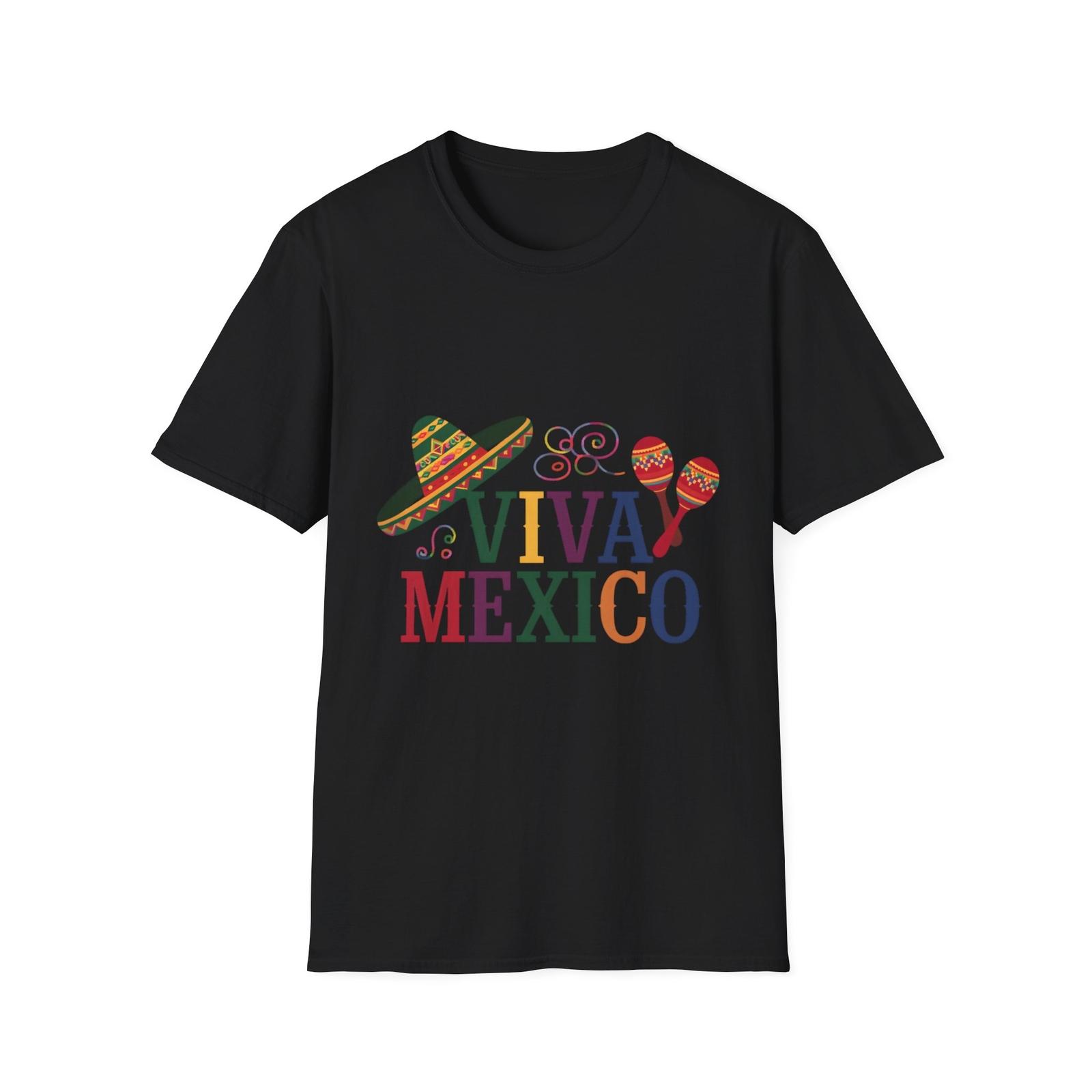 Унисекс мягкая футболка Viva Mexico, Футболка Cinco de Mayo, Футболка Latin Fest, S разноцветный