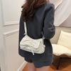 IELGY Hot Girl Style Sweet Bowknot Pleated Portable Underarm Bag Fashion One-Shoulder Tote Bag