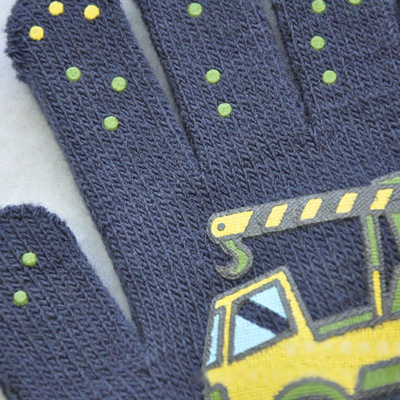 Outdoor Reiten Warme Handschuhe Weiche Elastische Gestrickte Vollfingerhandschuhe für Mädchen Jungen Süße Handschuhe in Bonbonfarben