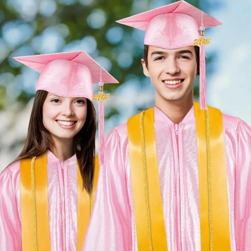 Graduation Durable Unisex Adult Graduation Stole 72 Inch Plain Academic Sash for Class of 2026 Event Accessories Ceremony Attire