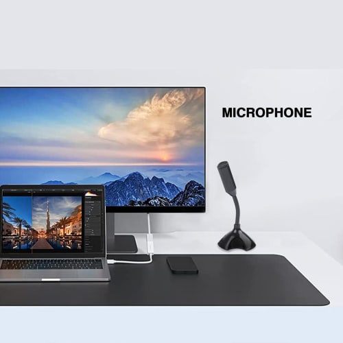 USB Microphone - Podcast and Streaming Microphone - Noise-Reducing Audio Supply for PC Laptops, Recording, and Gaming - Bodahl