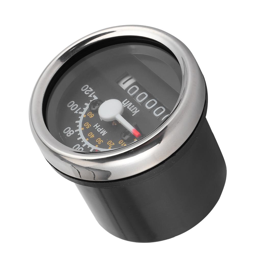 12V Motorcycle Speedometer Odometer 99999Km 0 120Km H Round Gauge with LED Backlight