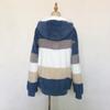New Autumn and Winter Trendy Thickened Warm Patchwork Hooded Jacket Loose Casual Sports Large Size Jacket for Women