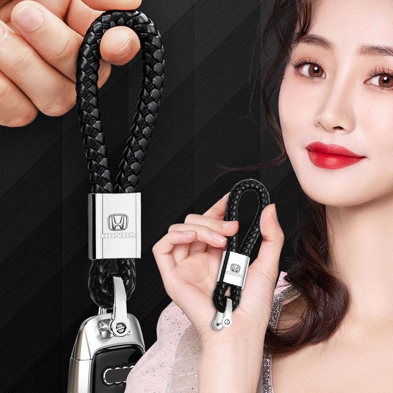 Bilnyckelring Nyckelring Nyckelband Bilemblem Biltillbehör För Honda Fit Mugen Insight Type S R VTEC DOHC Modulo Vezel Legend RR Si