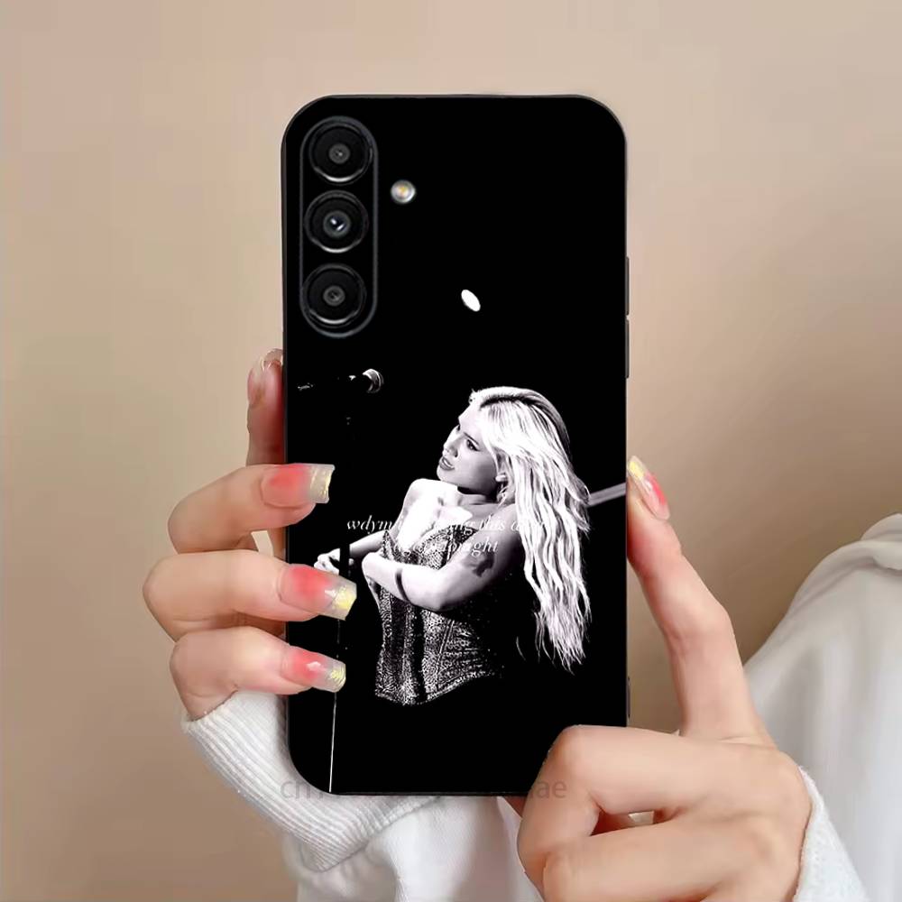 

Singer Slayyyter Phone Case For Samsung S25,24,21,22,23,S30,Ultra,S20,Plus,Fe,Lite,Note,S10,S9,Black Soft Shell SamsungS25ULTRA