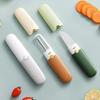 2-in-1 Fruit Peeler & Slicing Knife, Double Head Stainless Steel