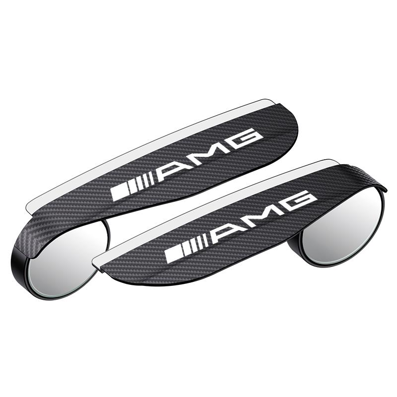 

2pcs Car Rearview Rain Eyebrow Small Round Mirror For Mercedes Benz AMG W124 W202 W203 W204 W210 W211 B/C/E/S Clase Accessories