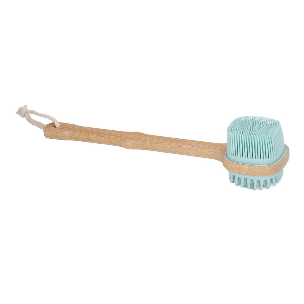 Back Scrubber Long Handle Double Sided Gentle Massage Exfoliating Body Shower Brush with Lanyard
