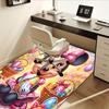 1pc Office Carpet, Under Chair Rug, Gift for Home Decor, Easter Egg Basket with Minnie Mouse, Colorful Eggs