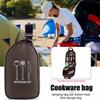 Large Capacity Kitchen Utensil Storage Bag Picnic Cooking Bag  Outdoor Camping Supplies