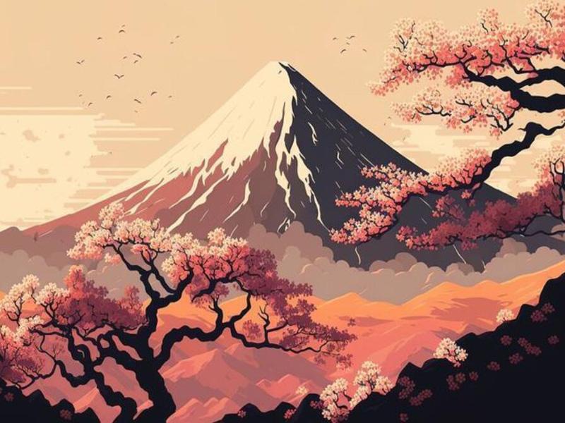 Mount Fuji Scenic Lake Diamond Painting New Arrivals Diy Full Square Round Drill Rhinestone Embroidery Mosaic Abstract Landscape Pavilion Wall Decor