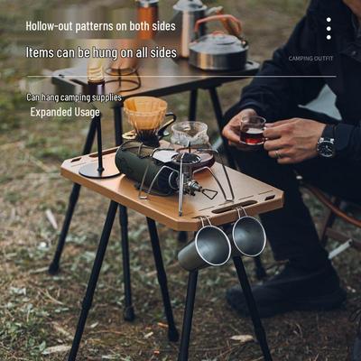 Přenosný skládací taktický kempingový stůl - Malý plastový piknikový a rybářský stůl