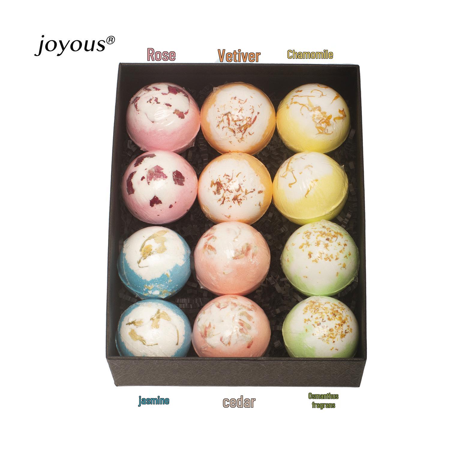 Joyous Petal Series Gift Box: Fast-Selling Bath Bomb and Bubble Bomb Set