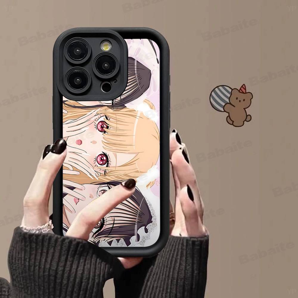 Marin Kitagawa Anime Phone Case For IPhone 17 16 15 14 13 12 11 Pro Max Plus Black Full Coverage TPU