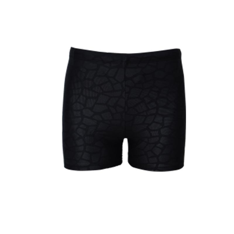 Swimming trunks men s sports and competitive imitation shark skin quick-drying training anti-embarrassment boxers L чёрный