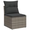 VidaXL Garden Lounge Set 6 Pcs with Grey Cushions Wicker 3267910