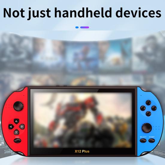 7palcová ruční herní konzole X12 Plus s podporou 9 simulátorů Kamera s AV výstupem Elektronická kniha Duální joystick Přenosné děti Dospělí Přehrávač videoher