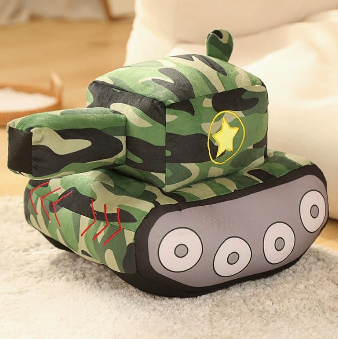 Tank Cushion Hugging Pillow Plush Cute Nap Pillow Funny Goods Event Party Gift Military Weapon Fighter 3842