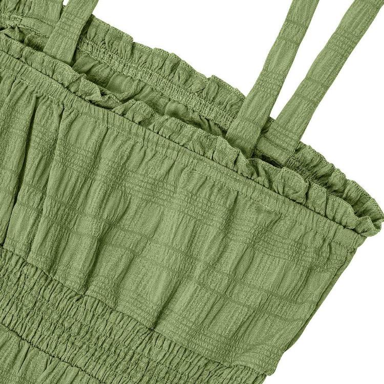 Women Summer Casual Sleeveless Off Shoulder Camisole Dress High Waist A-Line Strapless Short Dresses Solid Color Spring S-XL