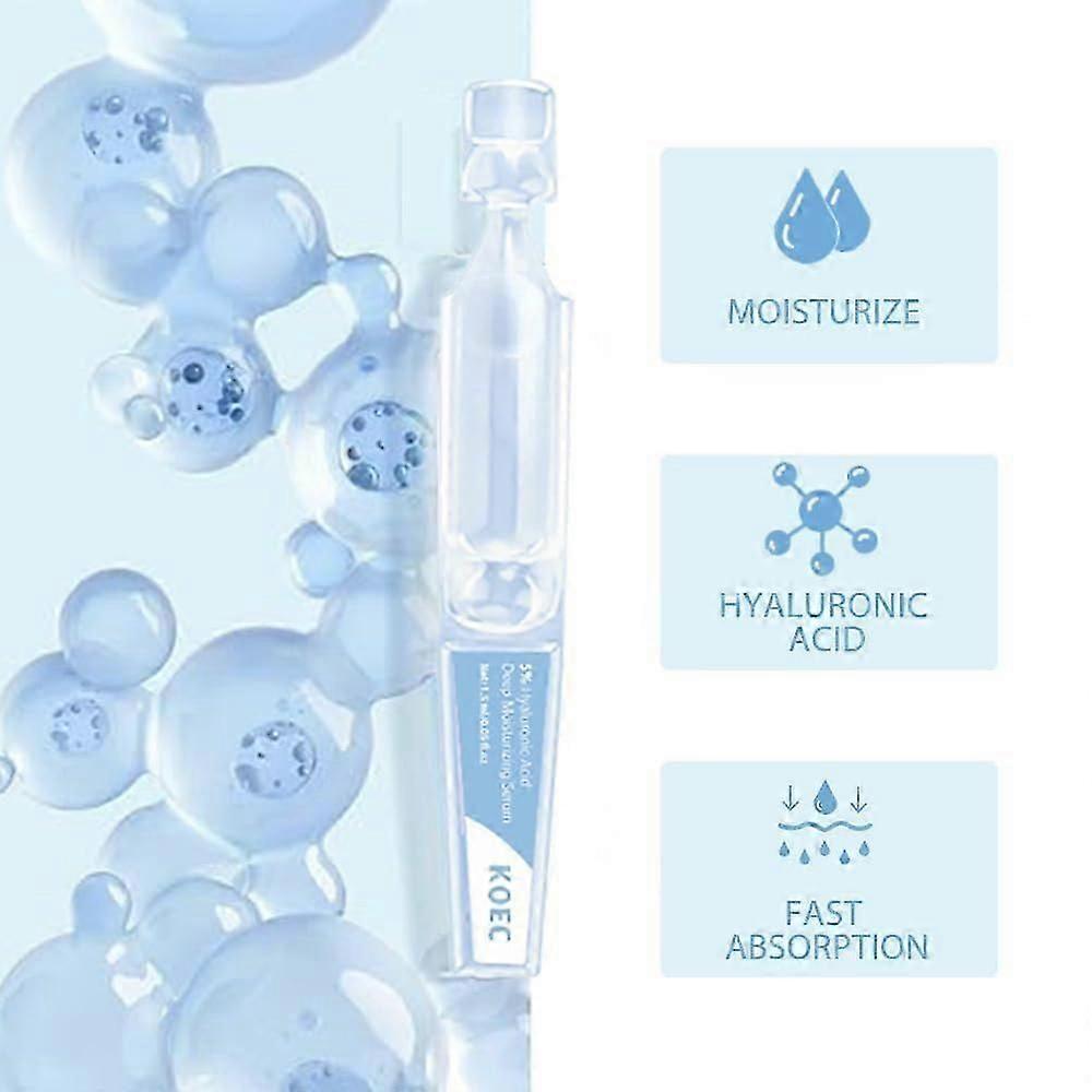 Feeling 3% Hyaluronic Acid Serum 30 PCS Box Deep Hydration AntiAging SingleUse Ampoules for Face
