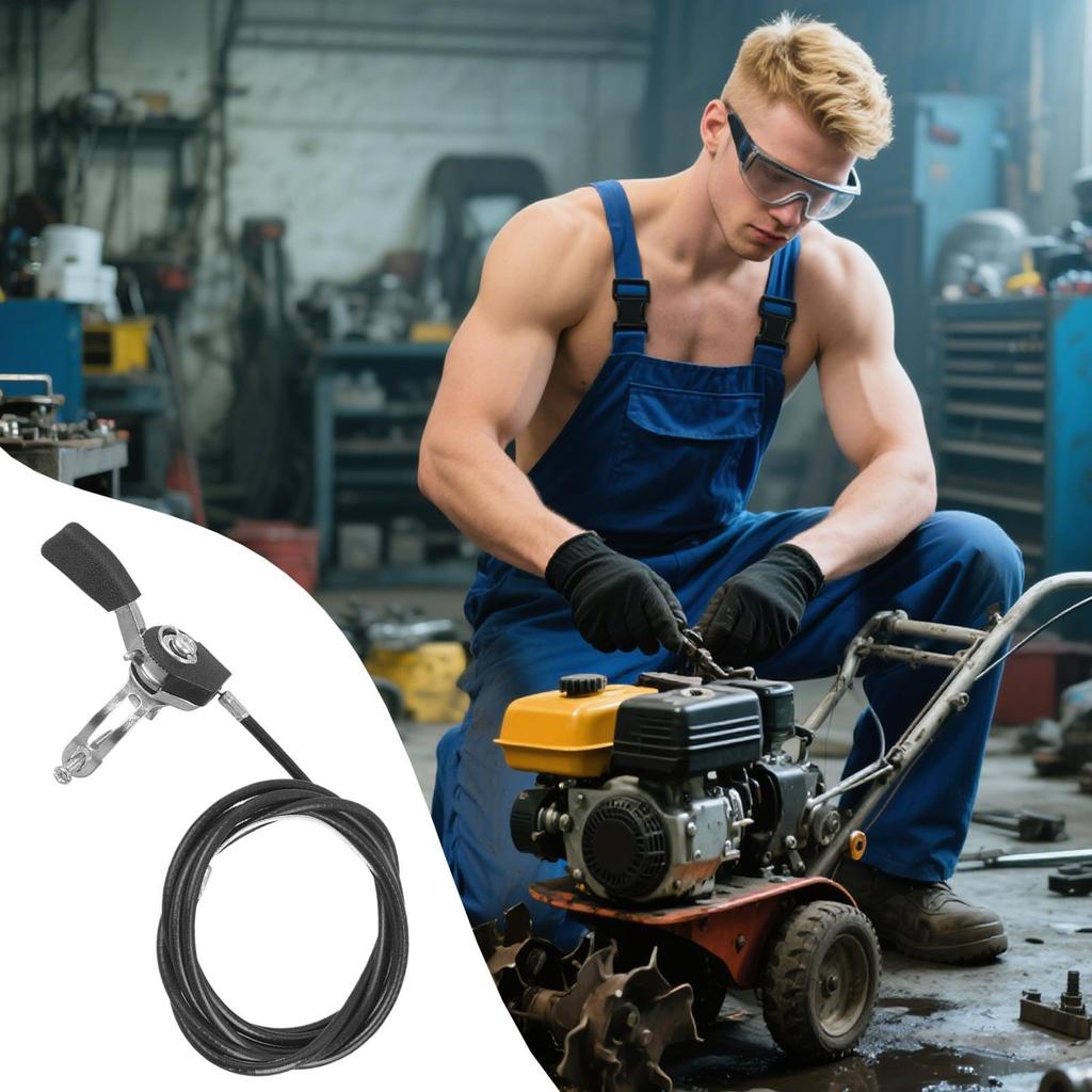 Throttle Cable Kit Throttle Cable Set Anti-Slip Oil Valve Accessories For Truck Trailer Motorcycle Boat Tillage Machine