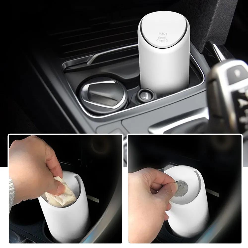 1 Pieza Cubo de Basura para Coche Cubo de Basura para Coche Silicona Basura Polvo Estuche Soporte Cubo de Basura Organizador Caja de Almacenamiento Accesorios Universales para Automóvil