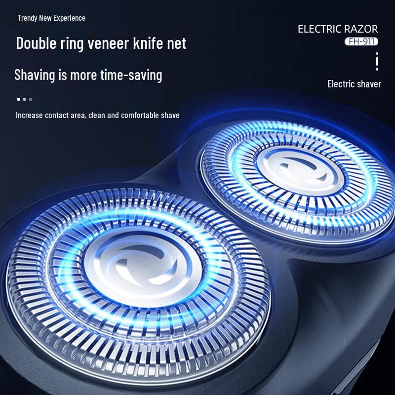 Men's Portable Rechargeable Double Head Electric Shaver