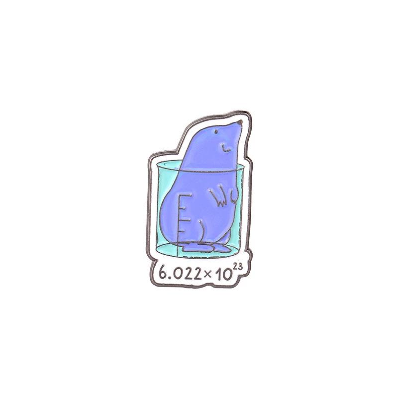 Creative Metal Element Cartoon Brooch Pin – Backpack Accessory, Small Gift Badge