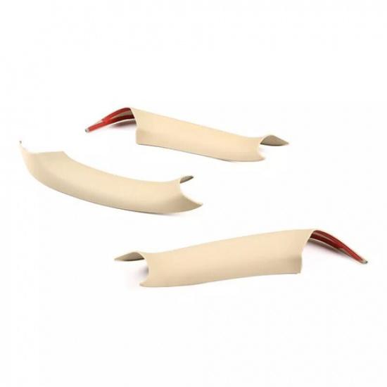 For BMW X3 F25 X4 F26 Black Beige Carbon Interior Door Handle Panel Cover Trim