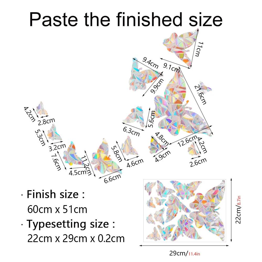 Rainbow Suncatcher Window Stickers PVC Cartoon Cat Dog Butterfly Prism Glass Wall Sticker Home Bedroom Window Decoration