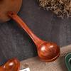Heat-Resistant Soup Anti-scald Serving Ladle Handle Wood Cooking Utensils Soup Spoon Kitchen Tool