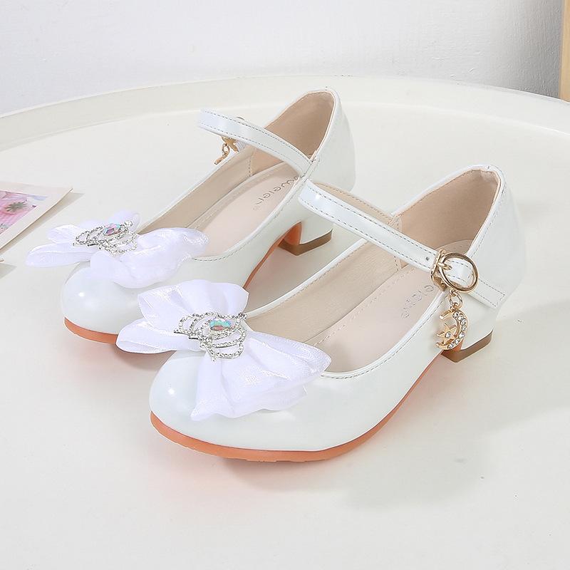 Kinder-High Heels Frühling und Herbst neue Mädchen Mary Jane Prinzessinnenschuhe kleine Mädchen Single Shoes Baby Lederschuhe mittlere und ältere Kinder