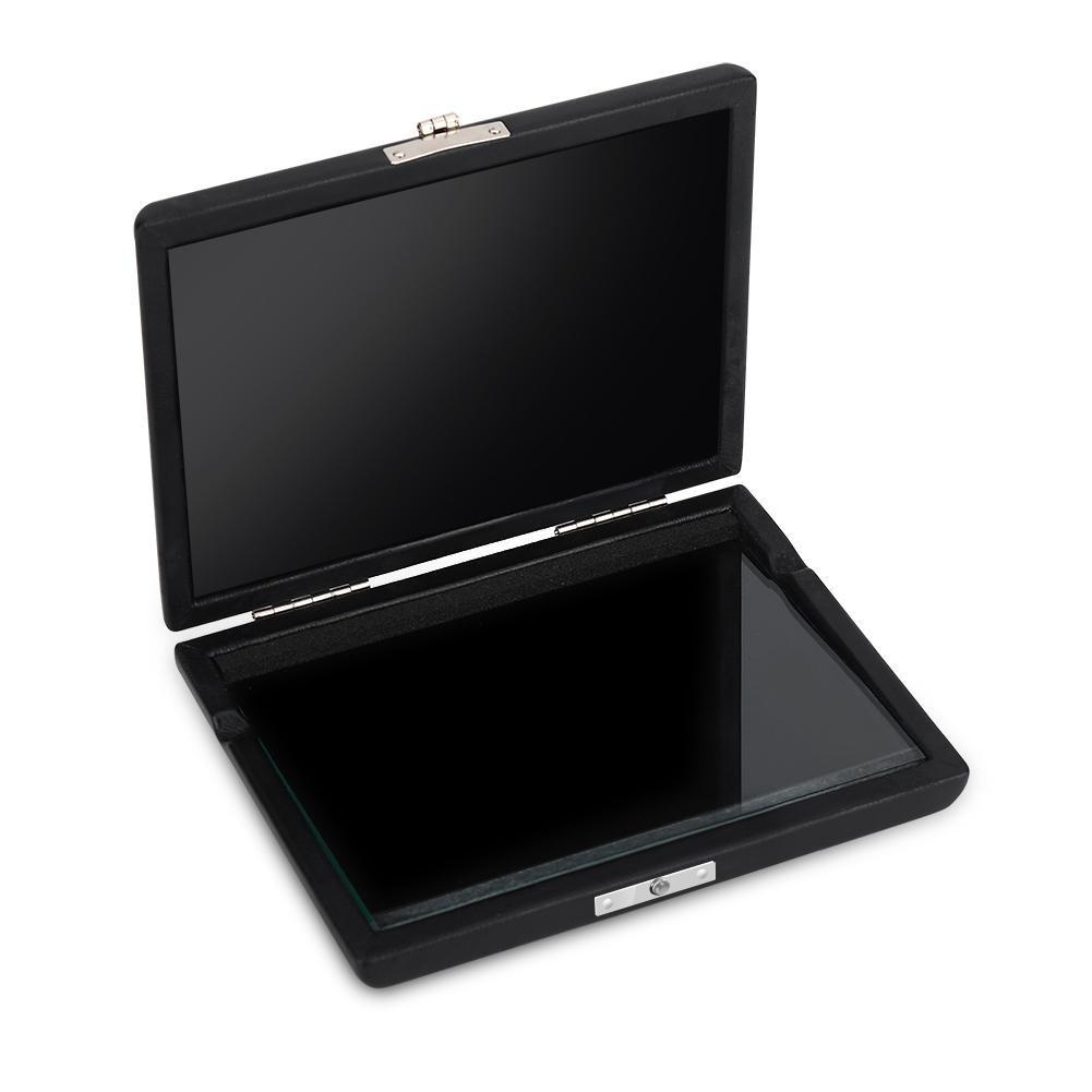 Black wooden saxophone and clarinet reed case for 6 saxophones