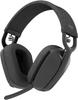 Logitech Zone Vibe 100 Wireless Bluetooth Earphones, Head mounted Office Earphones, Noise cancelling Earphones, 20 Hour Battery Life