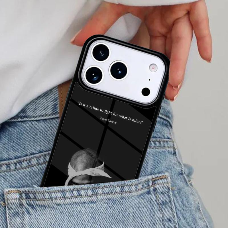 2pac Tupac Crown 2 Pac Phone Case for iPhone 16e 15 14 13 12 17 Pro Max Plus Air 17pro Cover Coque