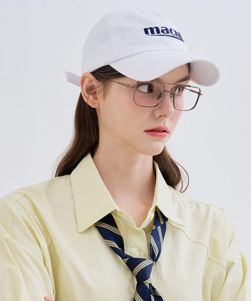 Makeuni Signature Logo Ball Cap_White