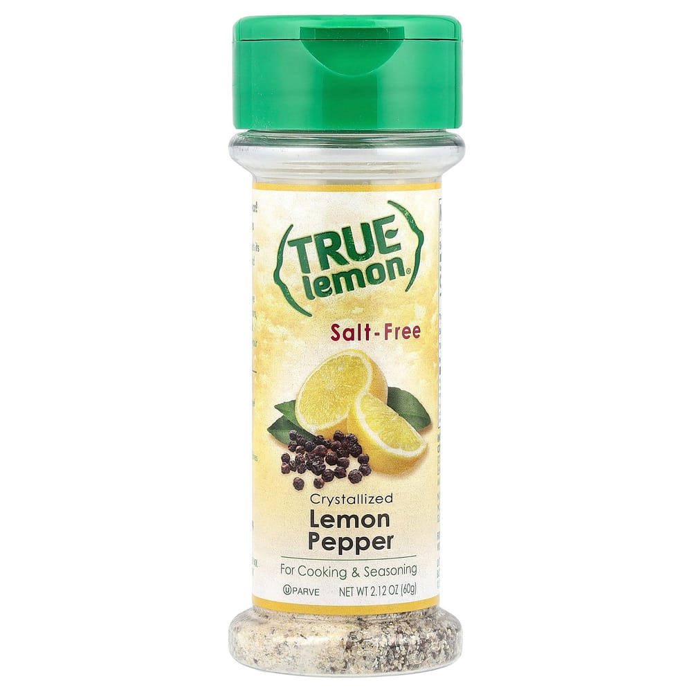 True Lemon Crystallized Lemon, Pepper & Salt Free, 60g (2.12oz)