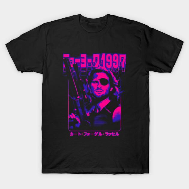 Men Black Print T-shirt Escape From New York: Snake Plissken No-Cut Transfer Paper Print Cotton Tshirt 3XL чёрный