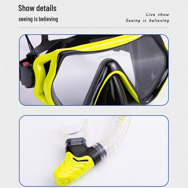 WEZHO Outdoor Snorkeling Set with Mask, Snorkel, and Fins