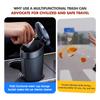 Universal Car Trash Can Cup Holders Garbage Storage Box Sticker For KIA Cerato Proceed Venga Stonic Picanto Sorento Stinger