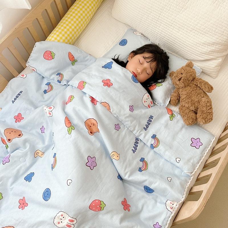 Class a Waffle Cotton Summer Quilt Children Cartoon All Cotton Summer Cooling Duvet