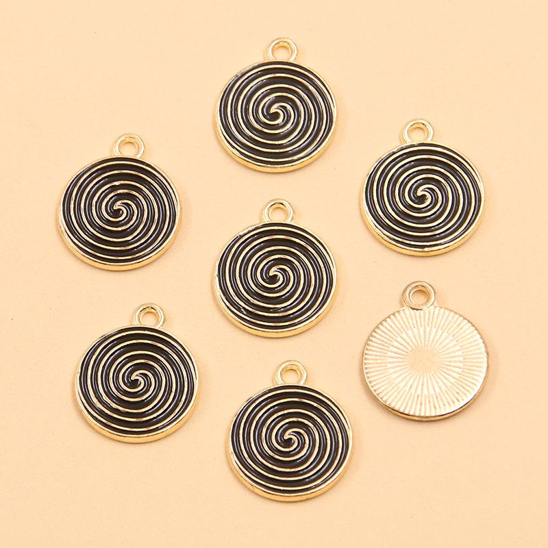 KC Gold Christmas Festival Lollipop Pendant Charms: 3 Styles Colorful DIY Jewelry Accessories