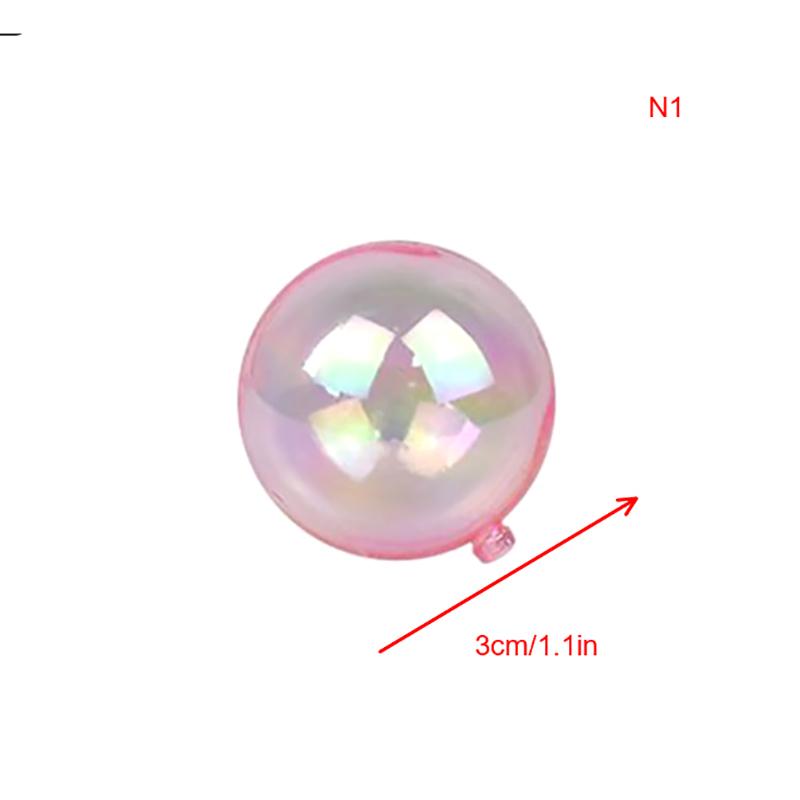 

5Pcs Colorful Ball Cake Topper Transparent Balloon Cupcake Diy Decoration For Birthday Party Wedding