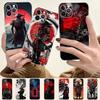 Japanese Warrior Samurai Phone Case For iPhone 14 11 12 13 Mini Pro XS Max Cover 6 7 8 Plus X XR SE 2020 Funda Shell