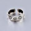 Smiley Ring for Women, Simple and Cute Emoticon Ring, Old Water Chestnut Smile Ring